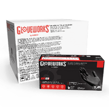 Load image into Gallery viewer, Gloveworks® Industrial Black Nitrile Gloves (Case of 1000)
