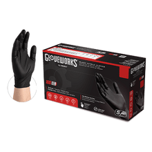 Load image into Gallery viewer, Gloveworks® Industrial Black Nitrile Gloves (Case of 1000)
